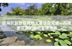 银海区应急管理局人事任命完成，构建更完善的应急管理体系