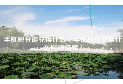手机积分能兑换什么（手机积分兑换什么时候清零）