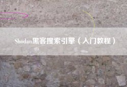 Shodan黑客搜索引擎（入门教程）