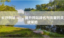 长沙网址 SEO，提升网站排名与流量的关键策略