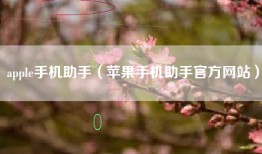 apple手机助手（苹果手机助手官方网站）
