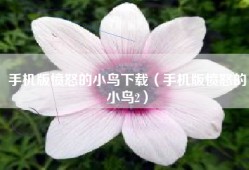 手机版愤怒的小鸟下载（手机版愤怒的小鸟2）